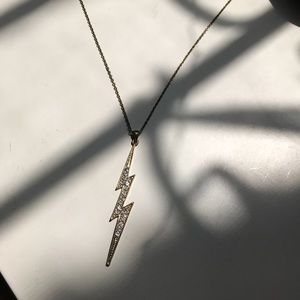 Gold Lightning Bolt Necklace